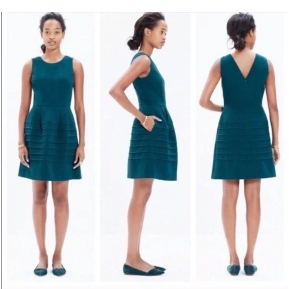 Madewell Women's‎ Midnight Dress Spruce Teal A-Line Size 4